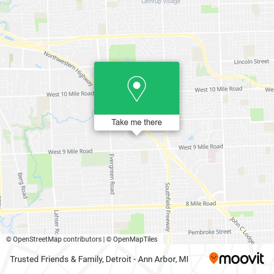 Trusted Friends & Family map
