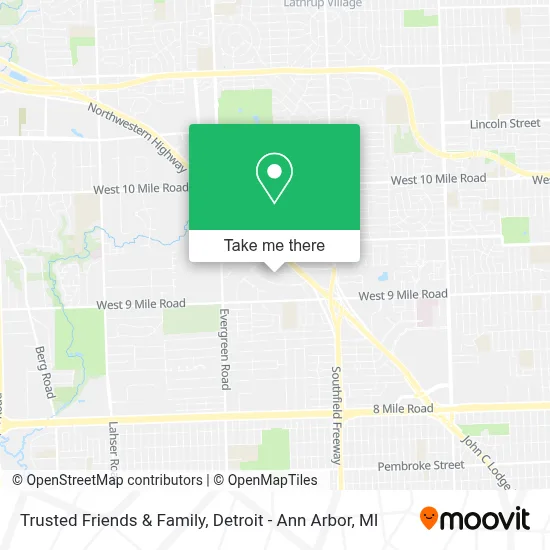 Trusted Friends & Family map