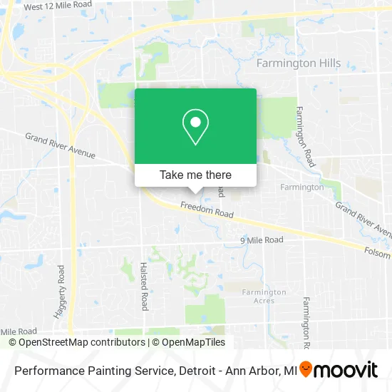 Performance Painting Service map