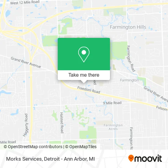 Morks Services map