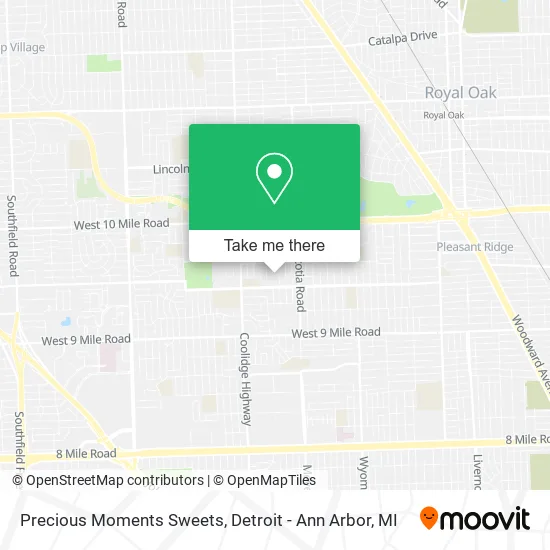 Precious Moments Sweets map