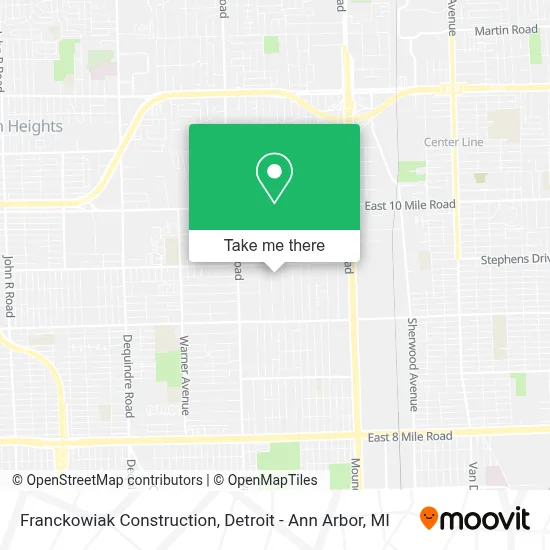 Franckowiak Construction map