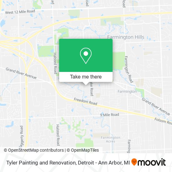 Tyler Painting and Renovation map