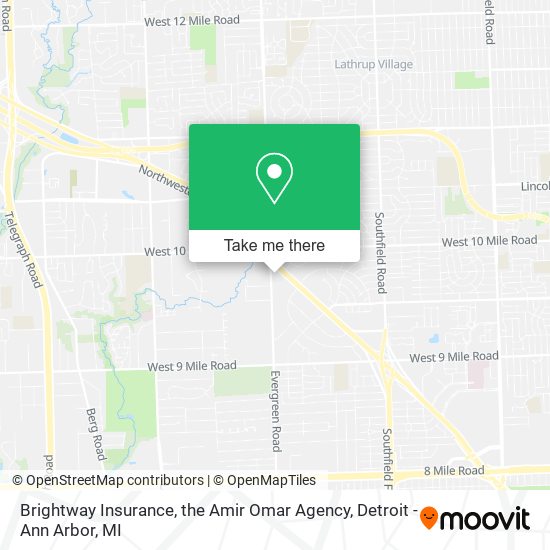 Mapa de Brightway Insurance, the Amir Omar Agency
