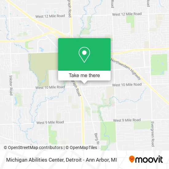 Michigan Abilities Center map