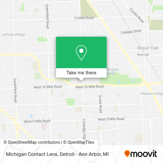 Michigan Contact Lens map