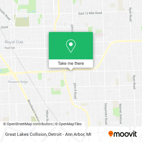 Great Lakes Collision map