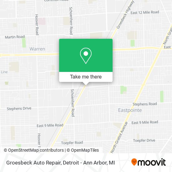 Groesbeck Auto Repair map