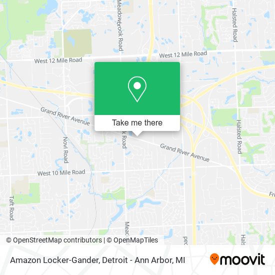 Mapa de Amazon Locker-Gander