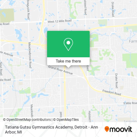 Tatiana Gutsu Gymnastics Academy map