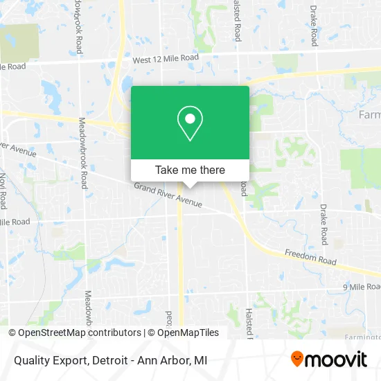 Mapa de Quality Export