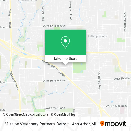 Mission Veterinary Partners map
