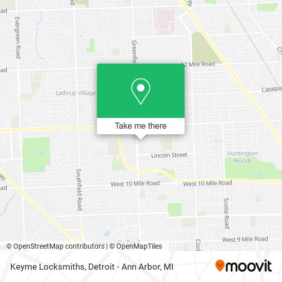 Keyme Locksmiths map