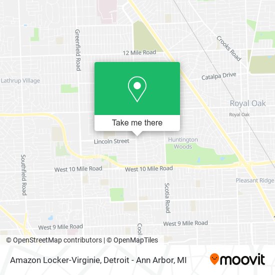 Mapa de Amazon Locker-Virginie