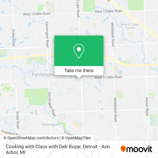 Cooking with Class with Deb Buzar map