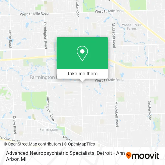 Mapa de Advanced Neuropsychiatric Specialists