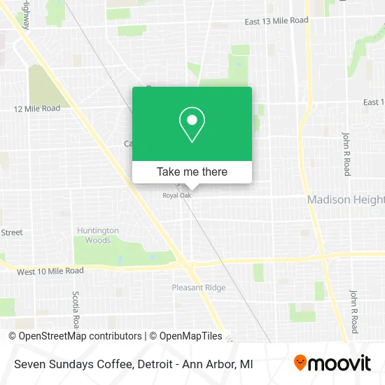 Seven Sundays Coffee map