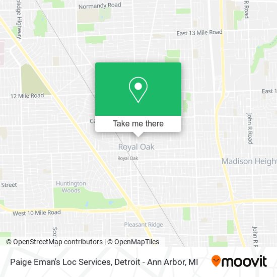 Paige Eman's Loc Services map