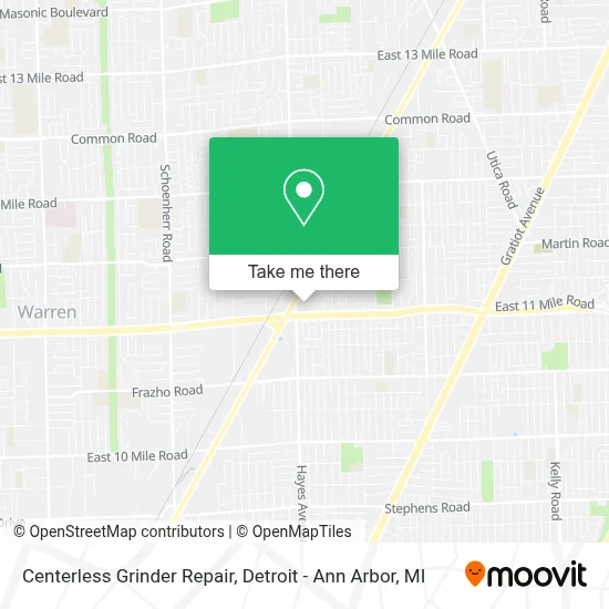 Centerless Grinder Repair map