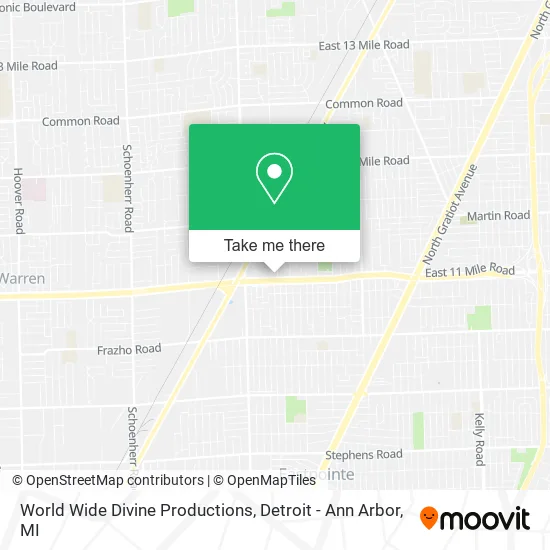 World Wide Divine Productions map