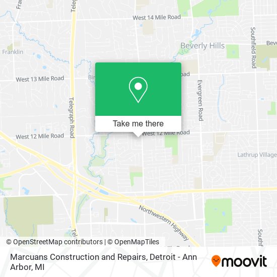 Marcuans Construction and Repairs map