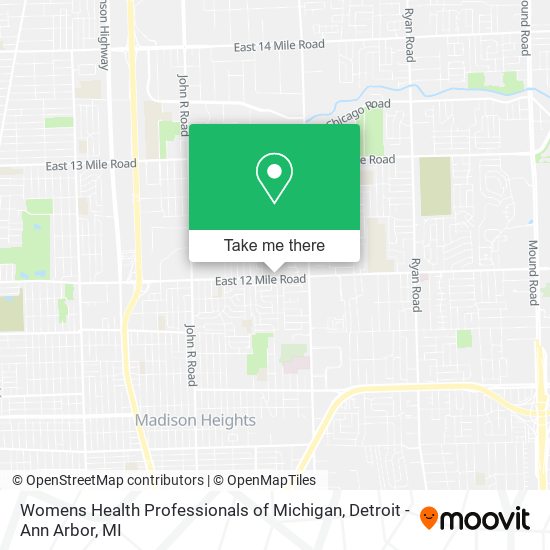 Mapa de Womens Health Professionals of Michigan