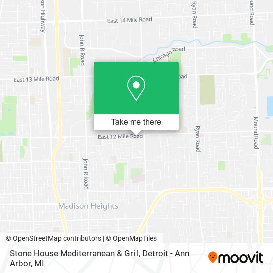 Mapa de Stone House Mediterranean & Grill