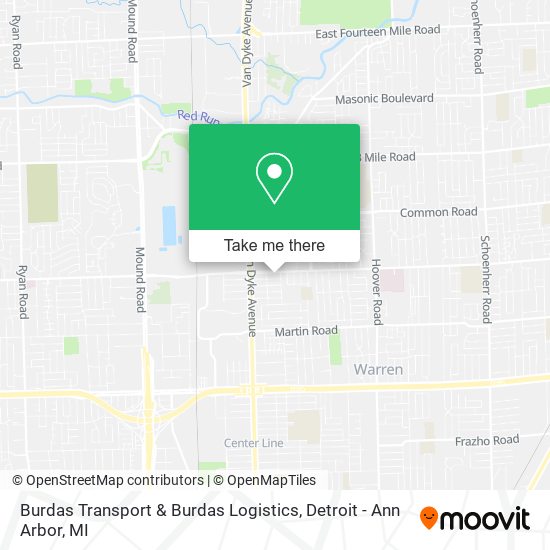 Mapa de Burdas Transport & Burdas Logistics