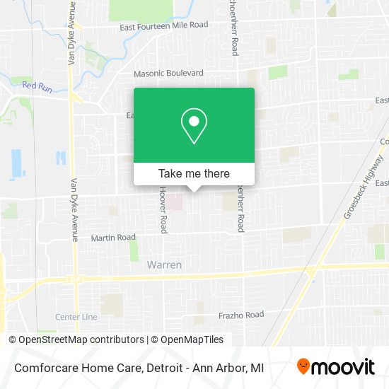 Comforcare Home Care map