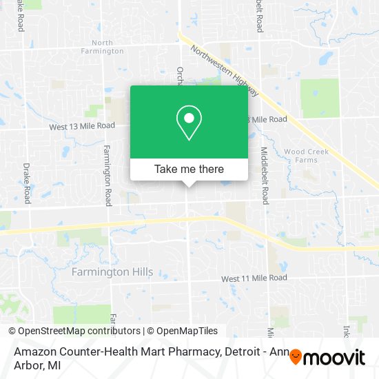 Mapa de Amazon Counter-Health Mart Pharmacy