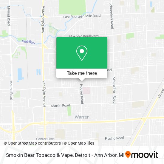 Mapa de Smokin Bear Tobacco & Vape