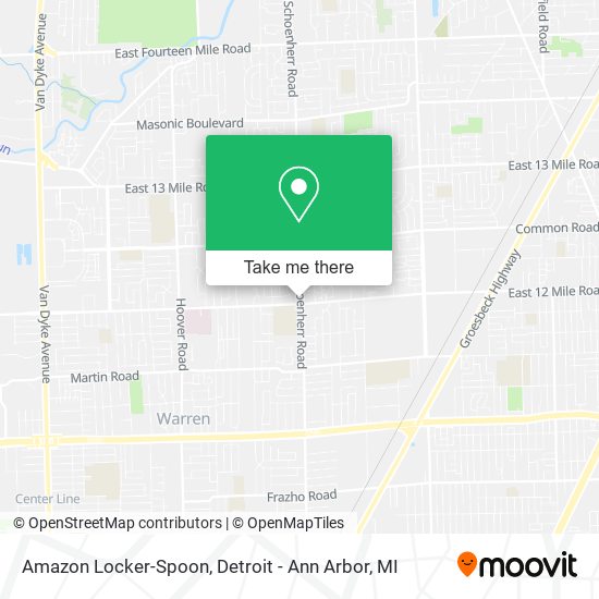 Mapa de Amazon Locker-Spoon