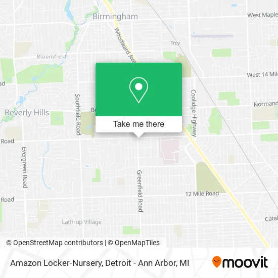 Amazon Locker-Nursery map