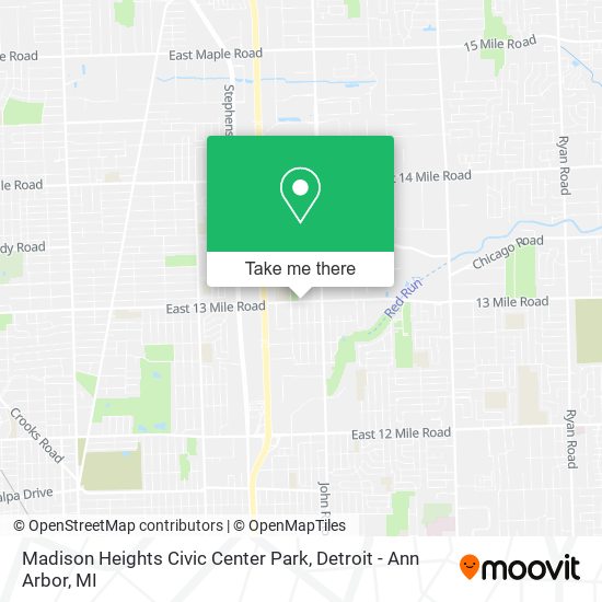 Mapa de Madison Heights Civic Center Park