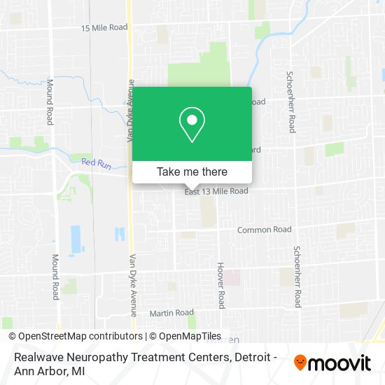 Mapa de Realwave Neuropathy Treatment Centers