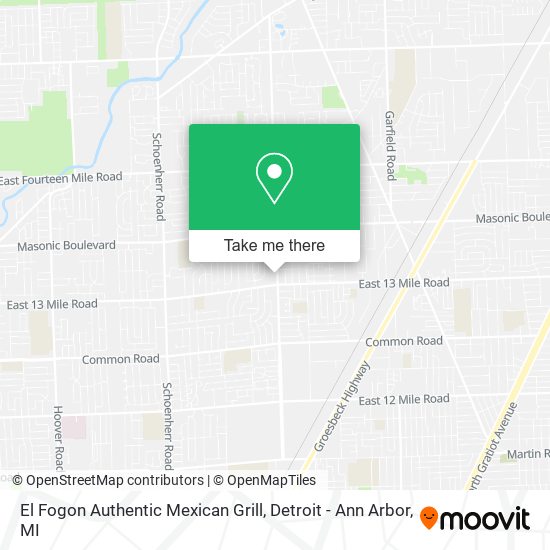 Mapa de El Fogon Authentic Mexican Grill