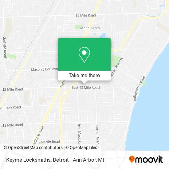 Keyme Locksmiths map
