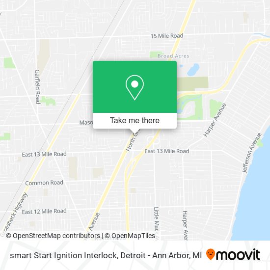 smart Start Ignition Interlock map