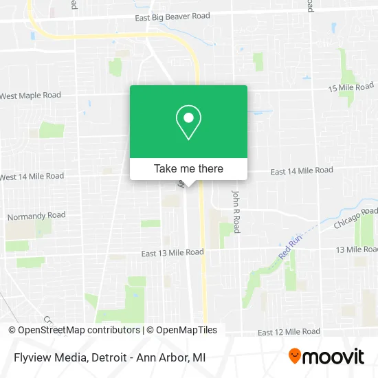 Flyview Media map