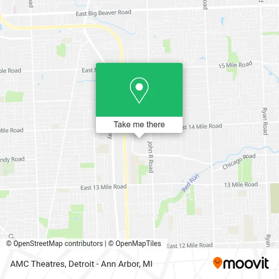 AMC Theatres map