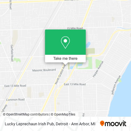 Lucky Leprechaun Irish Pub map