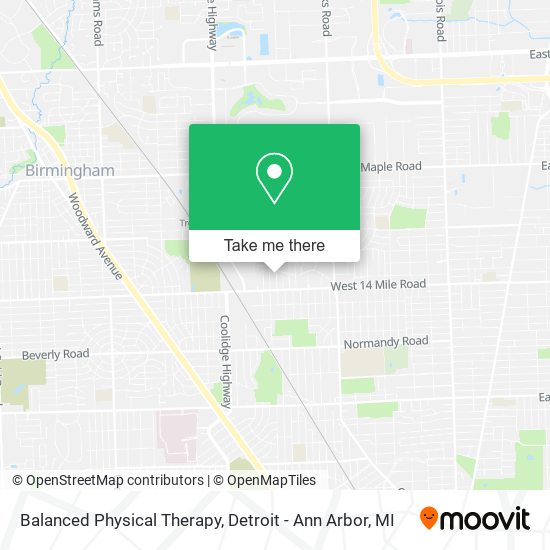 Mapa de Balanced Physical Therapy