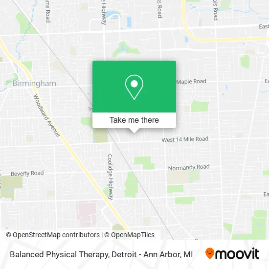 Balanced Physical Therapy map