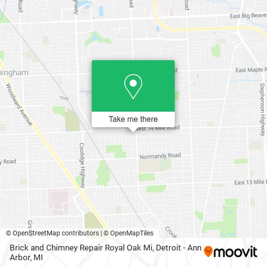 Mapa de Brick and Chimney Repair Royal Oak Mi