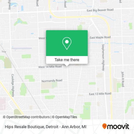 Hips Resale Boutique map