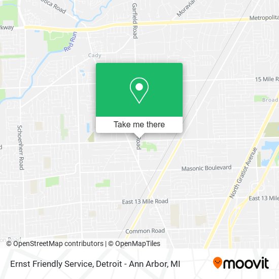 Ernst Friendly Service map