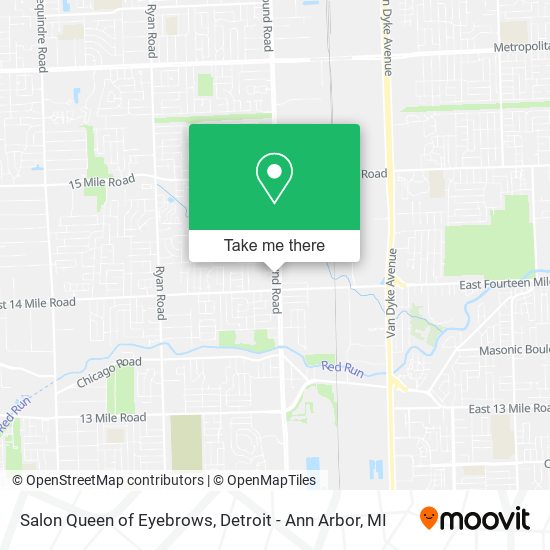 Mapa de Salon Queen of Eyebrows