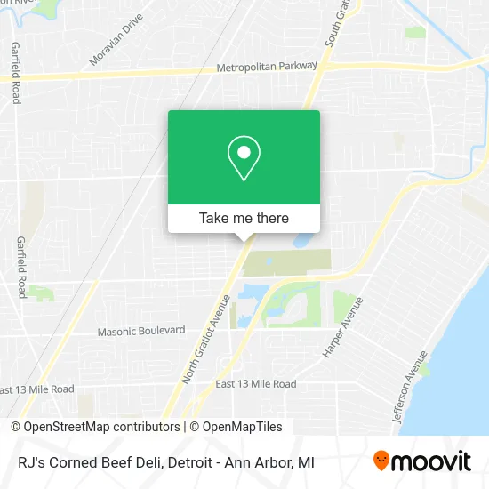 RJ's Corned Beef Deli map