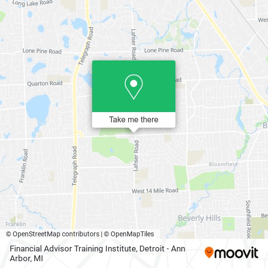 Financial Advisor Training Institute map