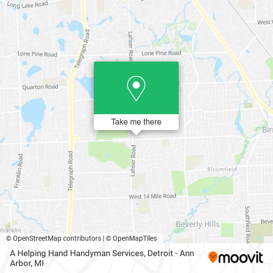 A Helping Hand Handyman Services map